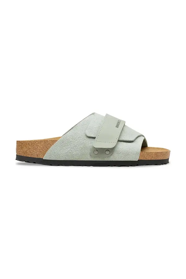 Birkenstock Birkenstock natikači z ravnim podplatom ženski semišasti Kyoto