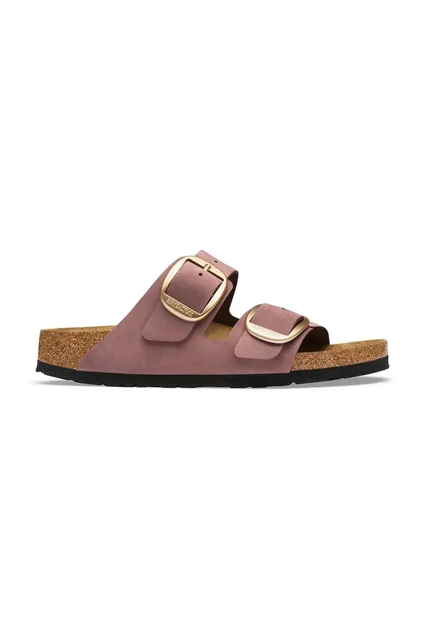 Birkenstock Birkenstock natikači ženski nubukovani Arizona Big Buckle Nubuck Leather
