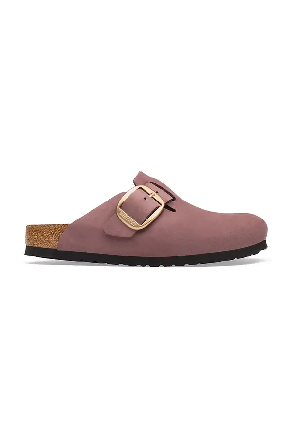Birkenstock Birkenstock natikači ženski nubukovi Boston Big Buckle Nubuck Leather