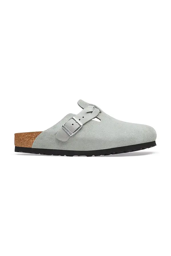 Birkenstock Birkenstock natikači ženski semiš Boston Braided Suede Leather