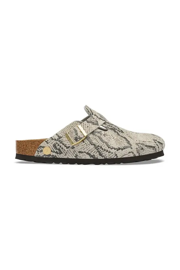Birkenstock Birkenstock natikači ženski semiš Boston Rivet Logo Suede Leather Snake