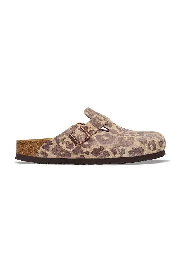 Birkenstock Birkenstock natikači ženski semiš Boston Suede Leather Leopard