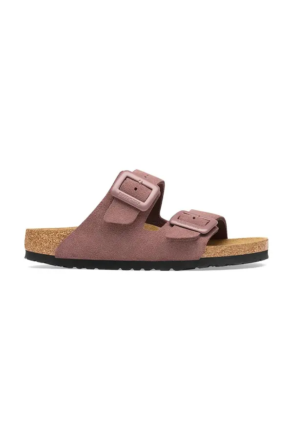 Birkenstock Birkenstock natikači ženski semišasti Arizona Suede Cushion Buckle