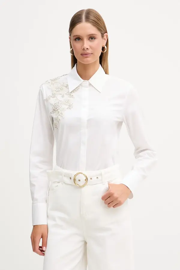 Blugirl Blumarine Blugirl Blumarine srajca ženska bombažna z elastanom