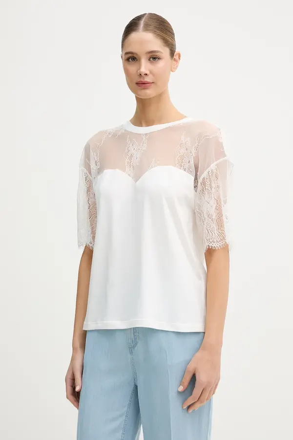 Blugirl Blumarine Blugirl Blumarine Ženska bombažna kratka majica