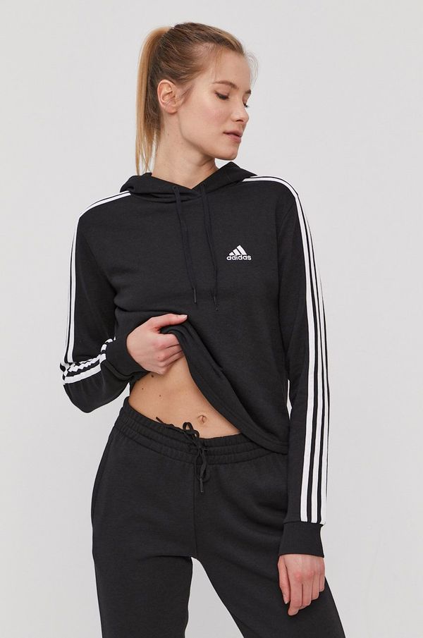 adidas Bluza adidas ženska, črna barva,