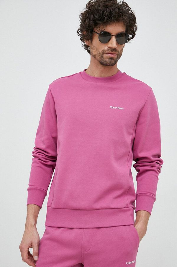 Calvin Klein Bluza Calvin Klein moška, vijolična barva