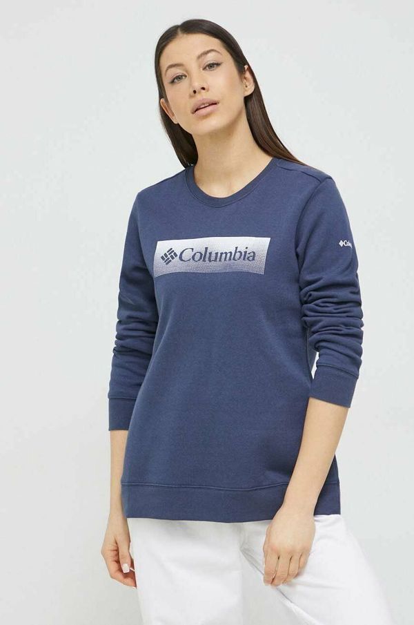 Columbia Bluza Columbia ženska, mornarsko modra barva