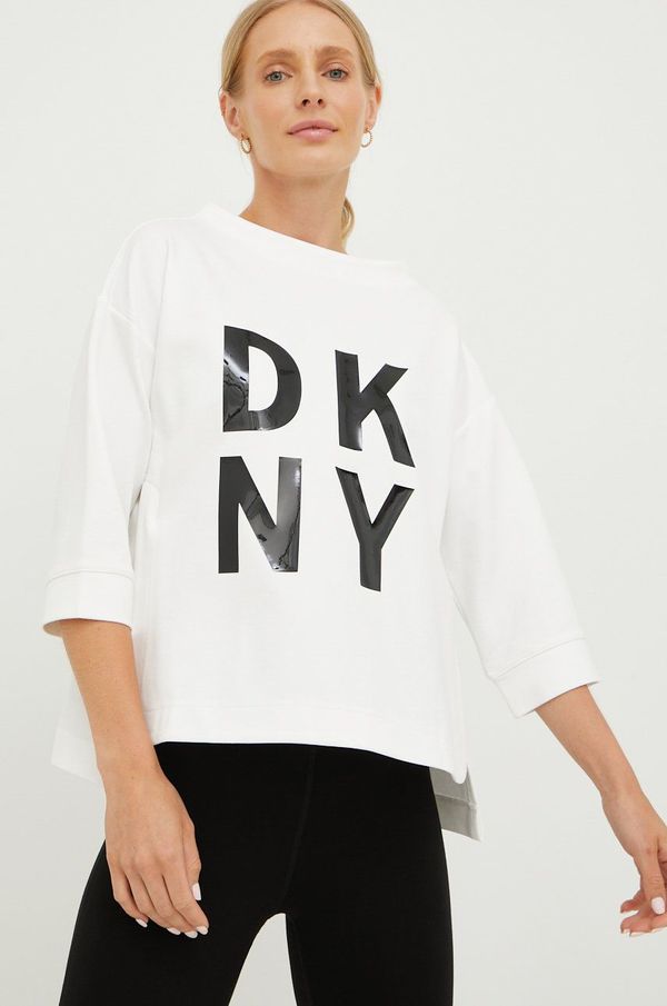 DKNY Bluza Dkny ženska, bela barva,