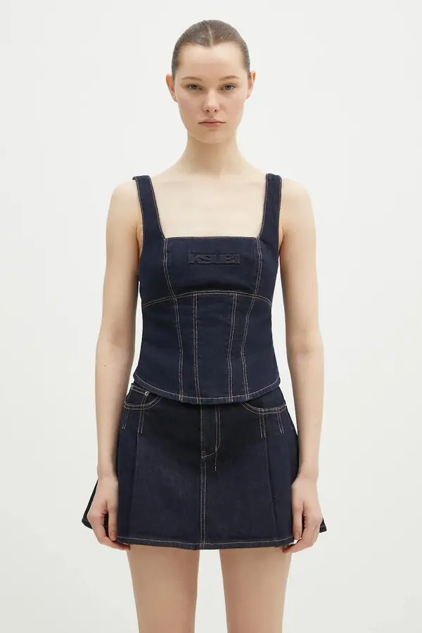 KSUBI Bluza iz jeansa KSUBI Hera Bustier Zenith Pop