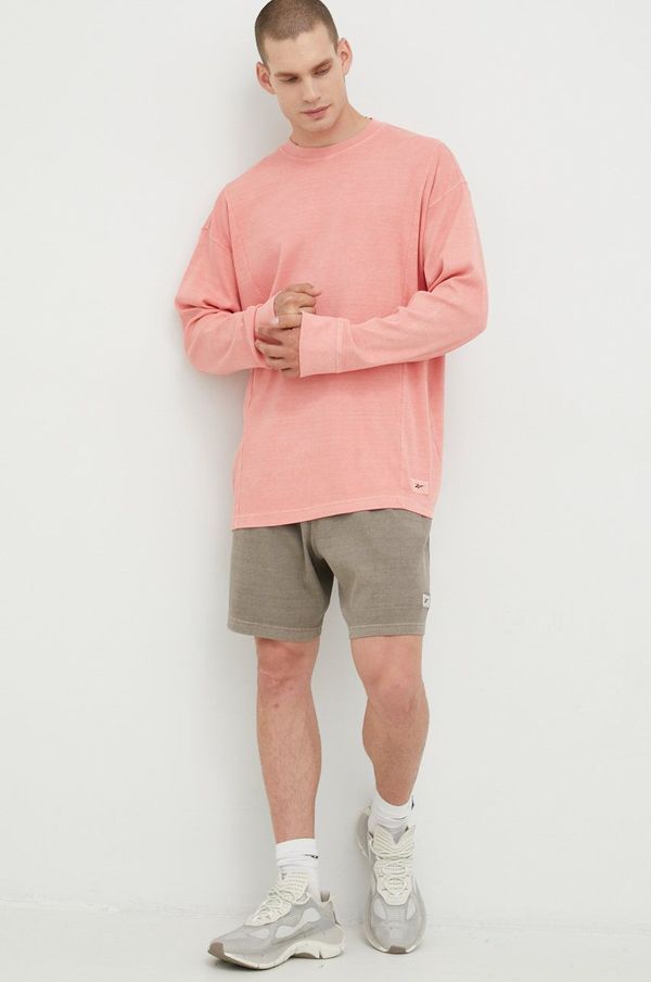 Reebok Classic Bluza Reebok Classic moška, oranžna barva,