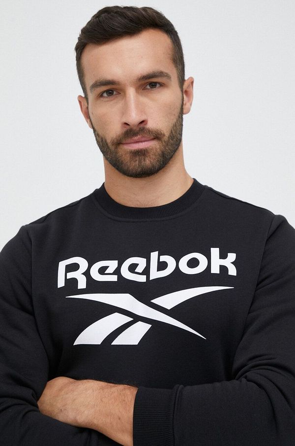 Reebok Bluza Reebok moška, črna barva