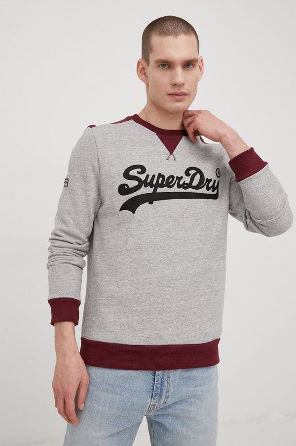 Superdry Bluza Superdry moška, siva barva,