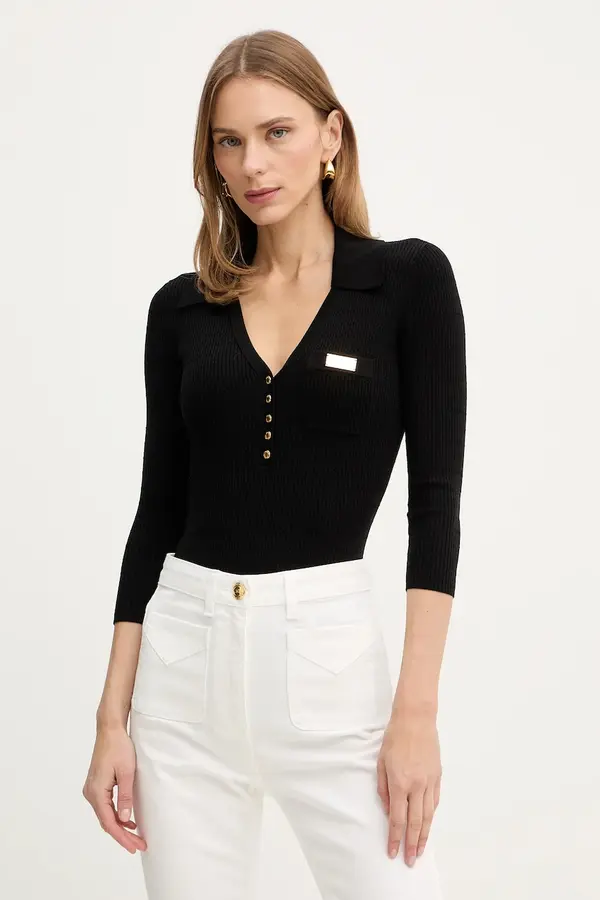 Elisabetta Franchi Bluza z dodatkom svile Elisabetta Franchi