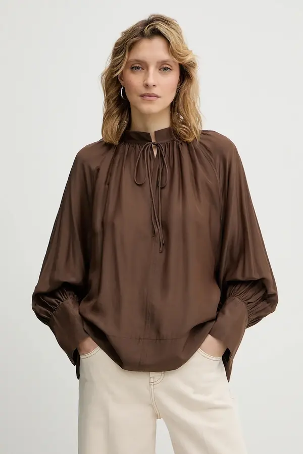MUNTHE Bluza z dodatkom svile MUNTHE ROSEBERGER