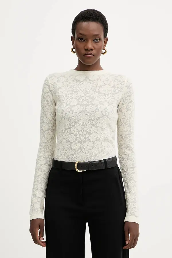 Pinko Bluza z dodatkom volne Pinko