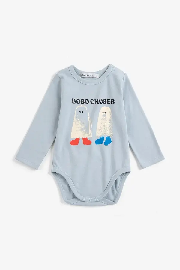 Bobo Choses Bobo Choses body otroški bombaž z elastanom Booty Ghosts