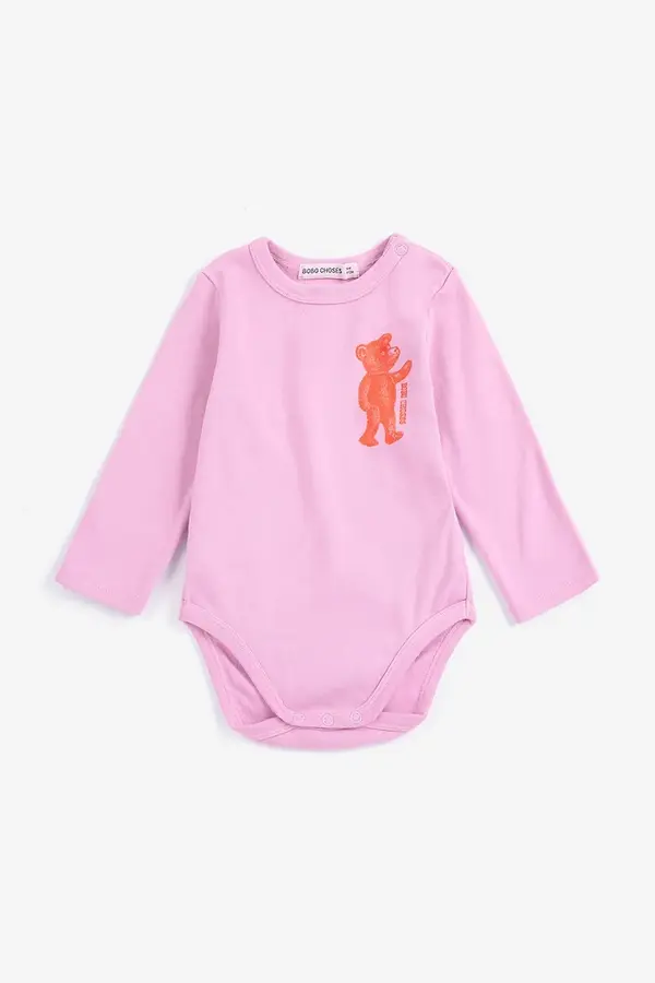 Bobo Choses Bobo Choses body za dojenčke iz bombaža z elastanom Softpaw Monster