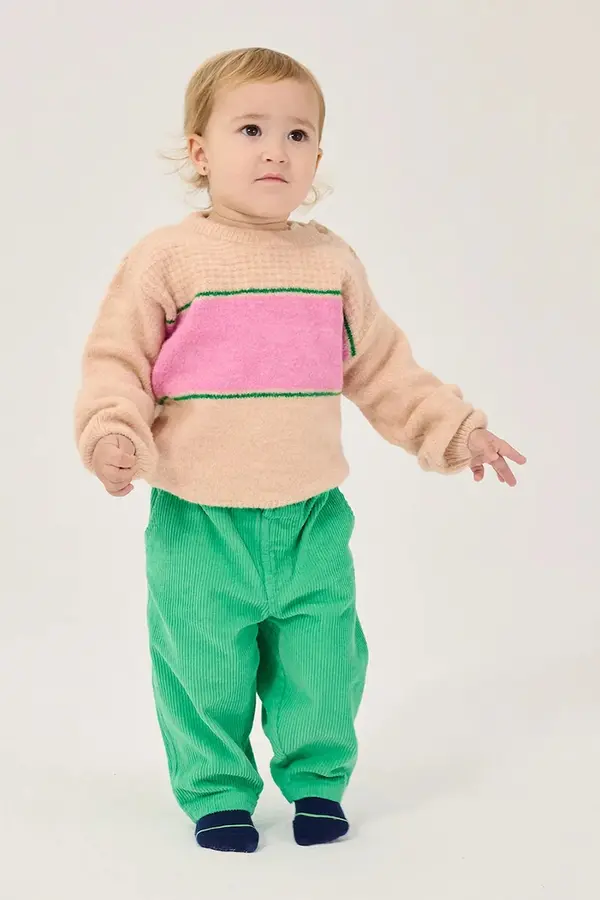 Bobo Choses Bobo Choses hlače za dojenčke bombažne Mush Monster