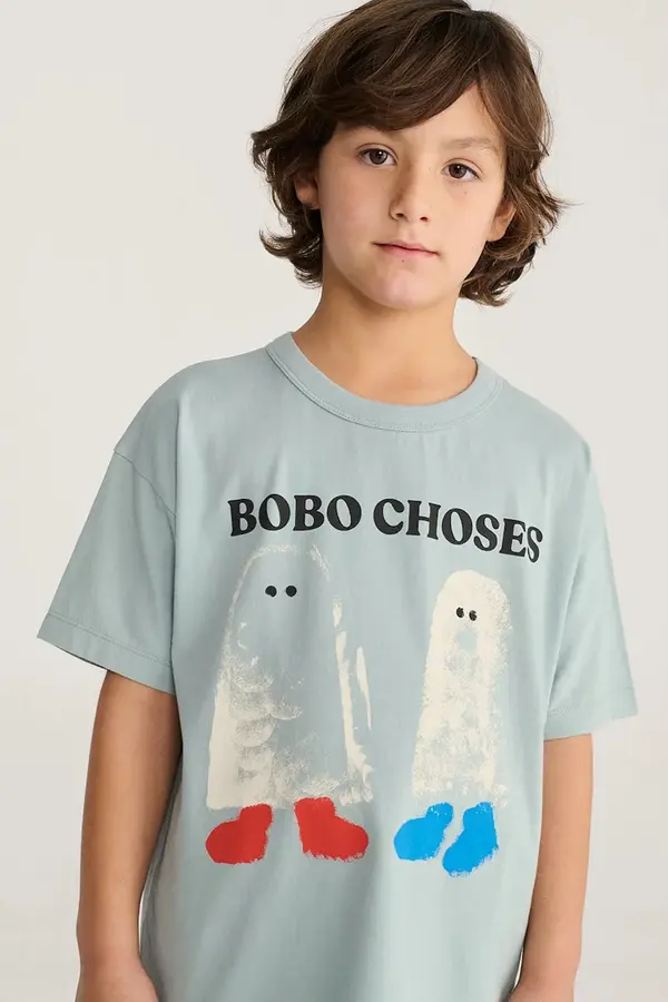 Bobo Choses Bobo Choses kratka majica otroška bombažna Booty Ghosts