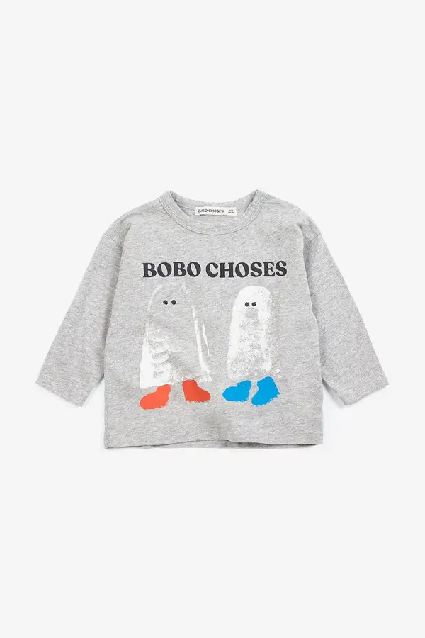 Bobo Choses Bobo Choses majica z dolgimi rokavi otroška bombažna Booty Ghosts