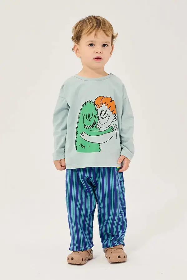 Bobo Choses Bobo Choses majica z dolgimi rokavi za dojenčke bombažna Hug Hairy Monster