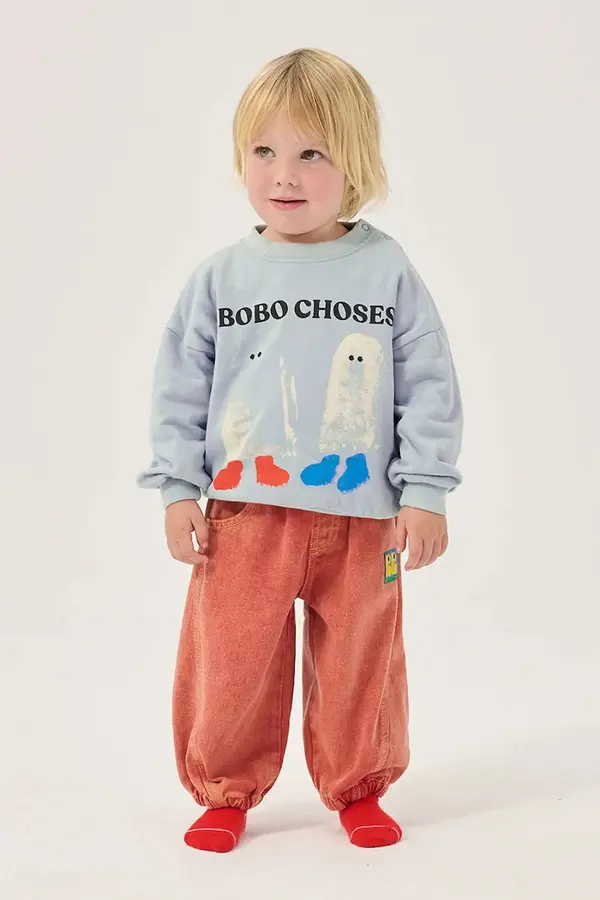 Bobo Choses Bobo Choses oversize pulover otroški bombažen Booty Ghosts