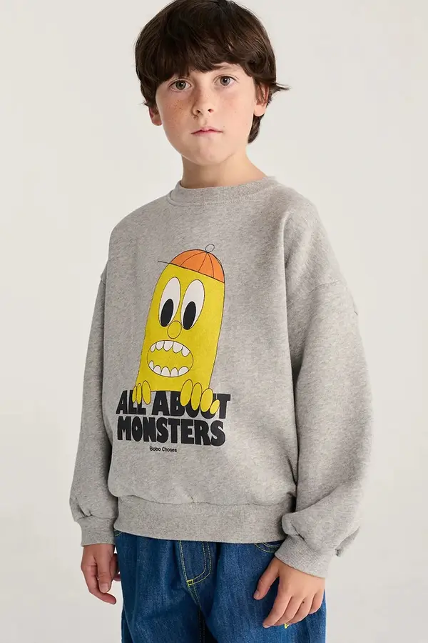 Bobo Choses Bobo Choses pulover otroški bombažen Bigtooth Lemon