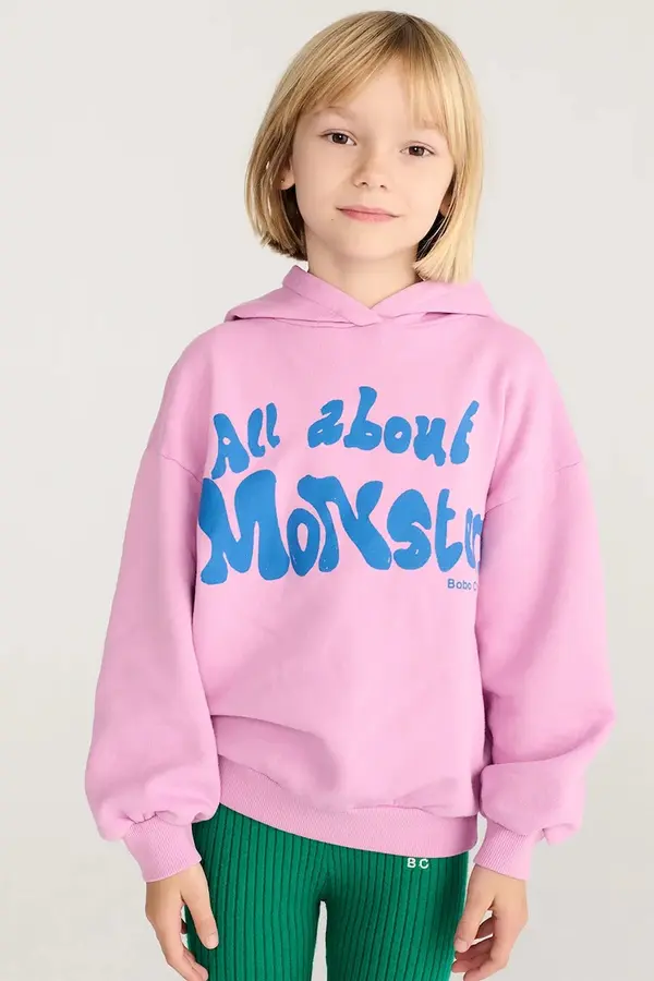 Bobo Choses Bobo Choses pulover s kapuco otroški bombažen All About Monsters