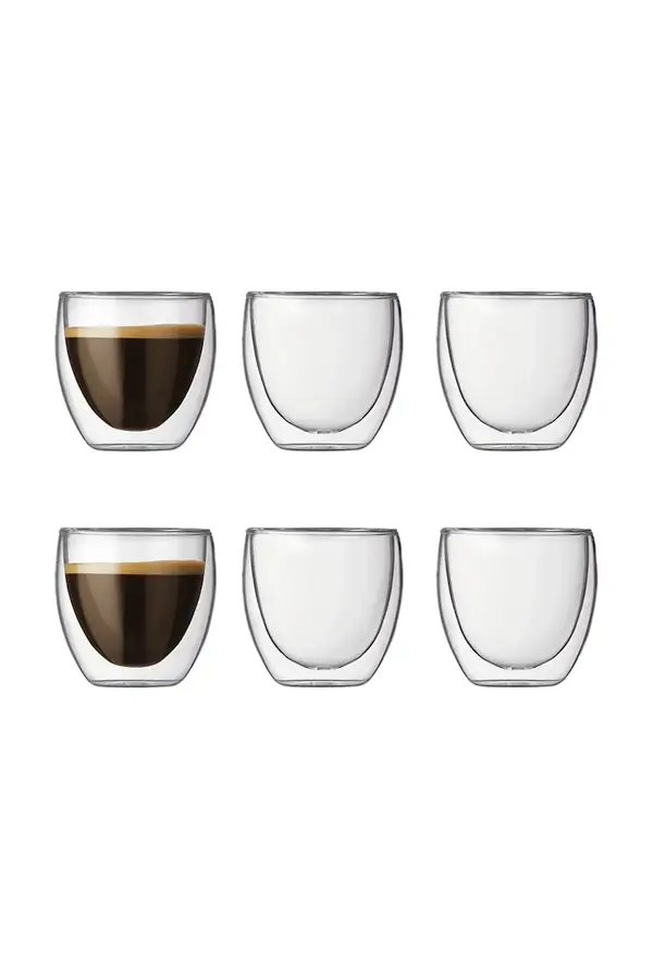 Bodum Bodum komplet skodelic za espresso iz borosilikatnega stekla Pavina 0,08 l