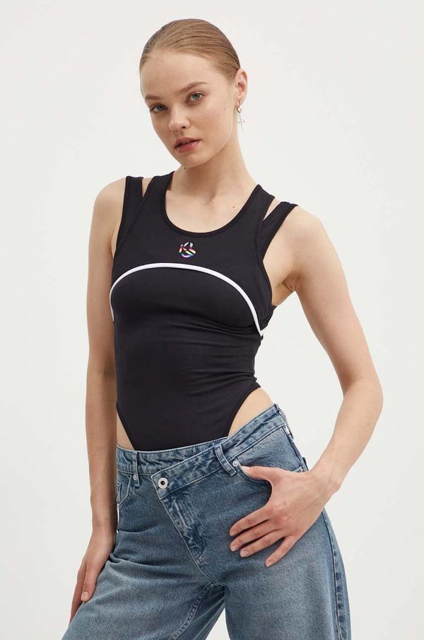 Karl Lagerfeld Jeans Body Karl Lagerfeld Jeans ženski, črna barva, 245J1708