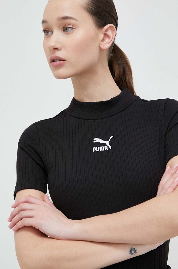 Puma Body Puma CLASSICS ženski, črna barva