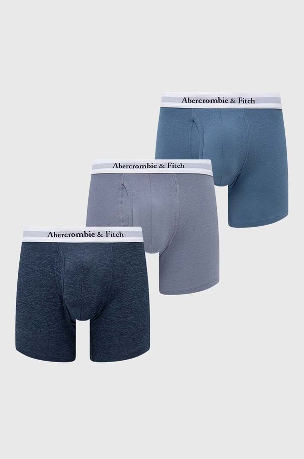 Abercrombie & Fitch Boksarice Abercrombie & Fitch 3-pack moške, mornarsko modra barva, KI114-4001-200