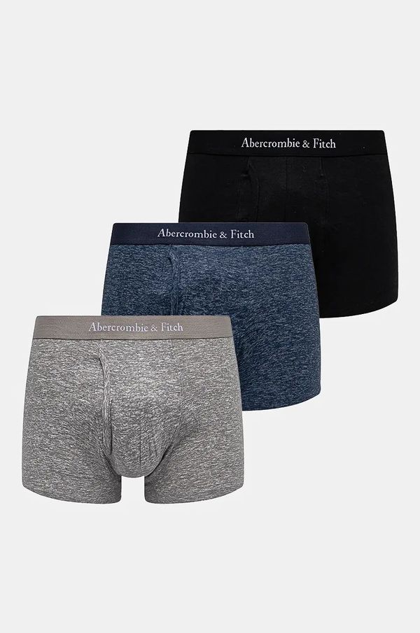 Abercrombie & Fitch Boksarice Abercrombie & Fitch 3-pack moške, siva barva, KI114-4025