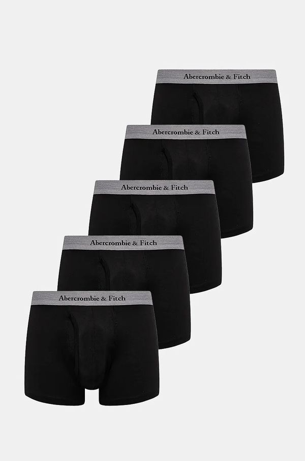 Abercrombie & Fitch Boksarice Abercrombie & Fitch 5-pack moške, črna barva, KI114-4035