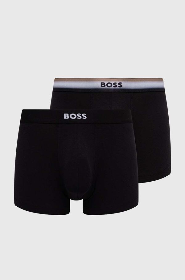 Boss Boksarice BOSS 2-pack moške, črna barva, 50514922