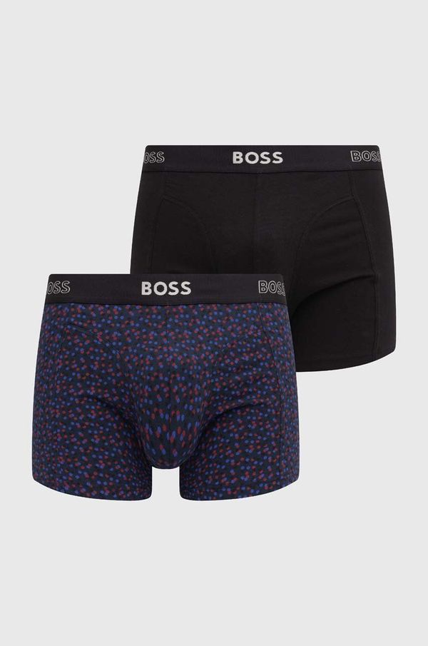 Boss Boksarice BOSS 2-pack moški, mornarsko modra barva