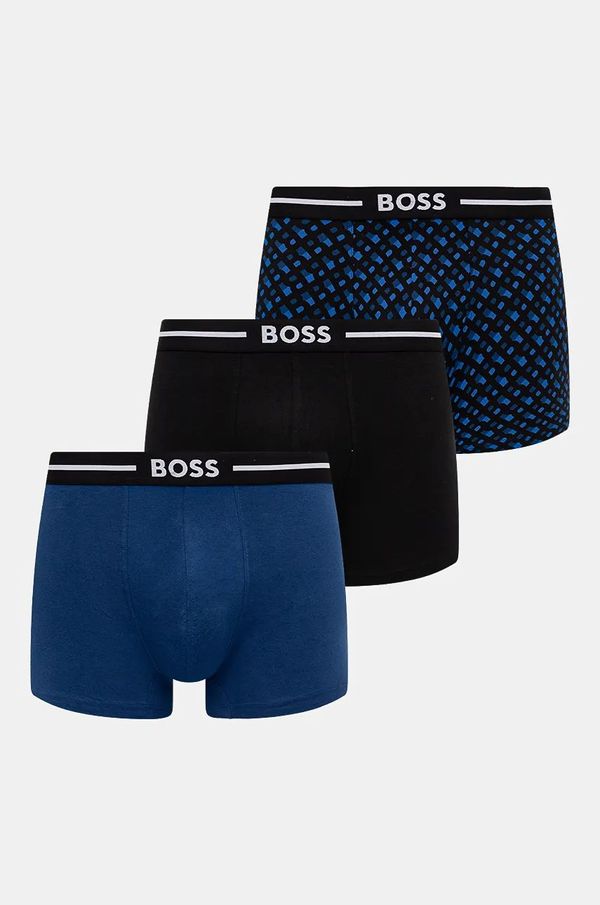 Boss Boksarice BOSS 3-pack moške, črna barva, 50517840