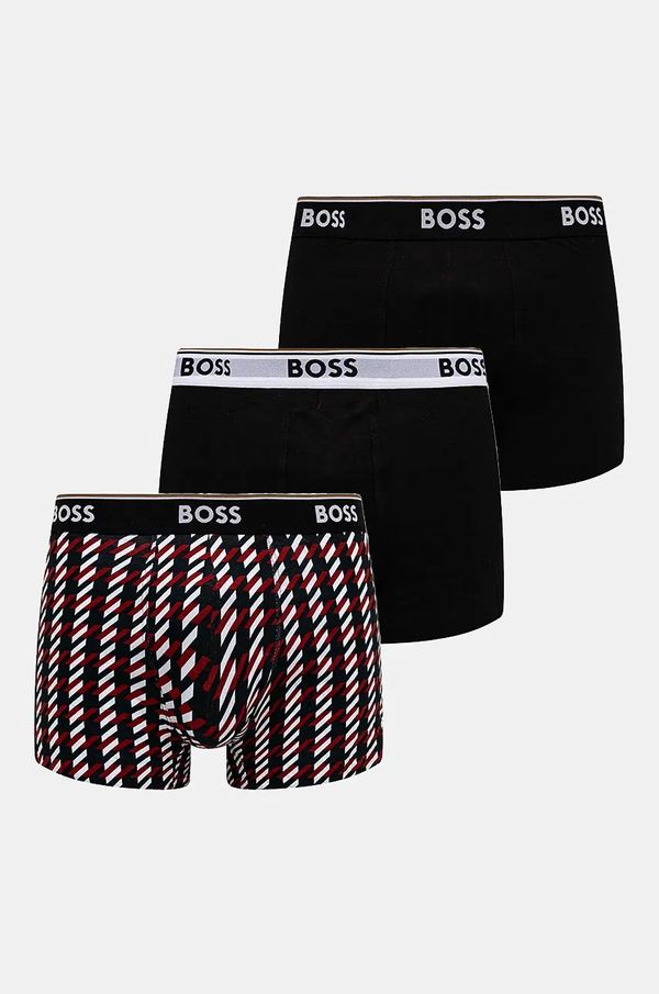 Boss Boksarice BOSS 3-pack moške, črna barva, 50524533