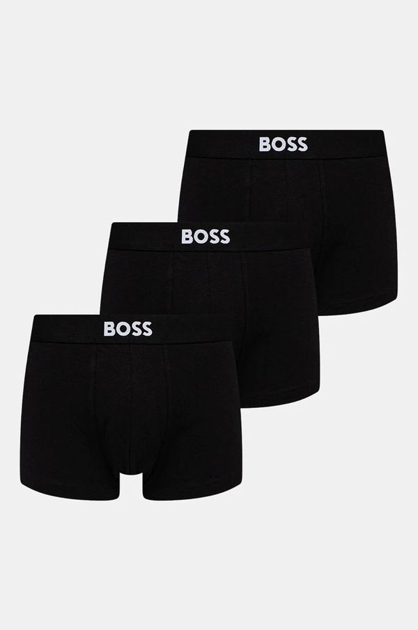 BOSS Boksarice BOSS 3-pack moške, črna barva, 50544263