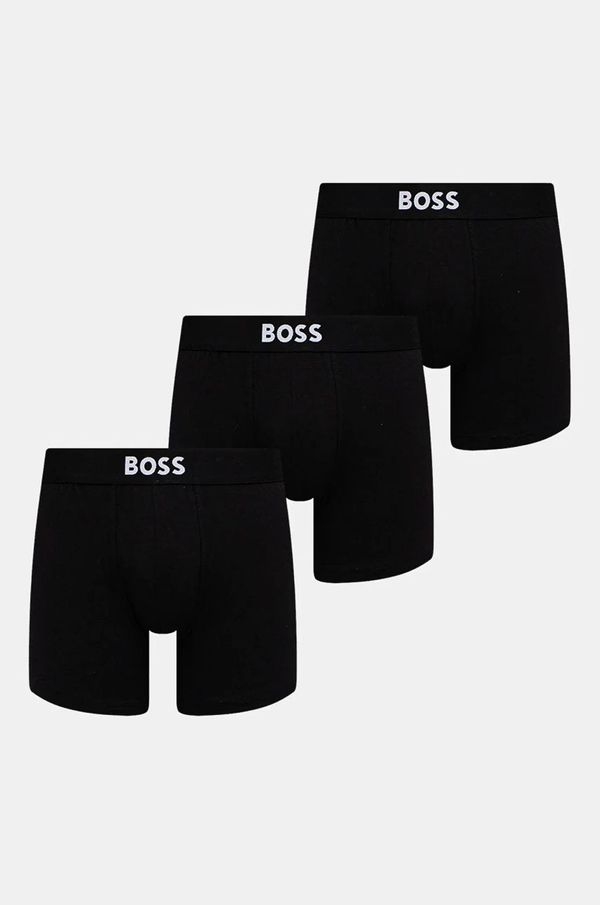 BOSS Boksarice BOSS 3-pack moške, črna barva, 50544272