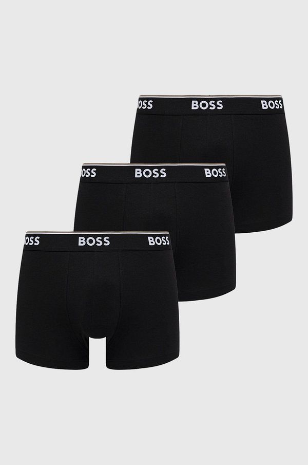 Boss Boksarice BOSS 3 - Pack moške, črna barva