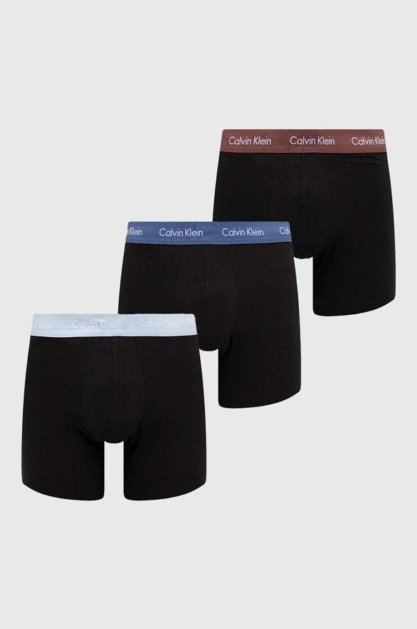 Calvin Klein Underwear Boksarice Calvin Klein Underwear 3-pack moške, črna barva, 000NB1770A