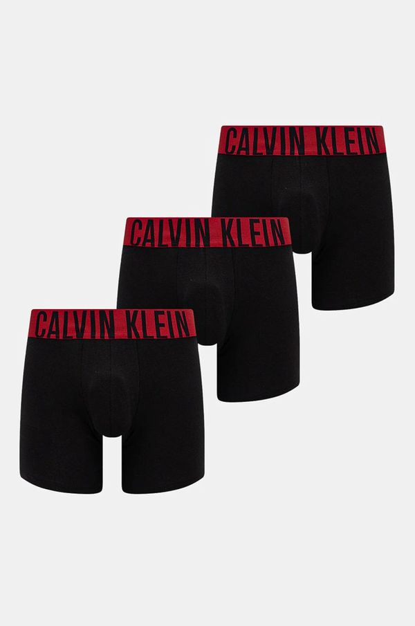 Calvin Klein Underwear Boksarice Calvin Klein Underwear 3-pack moške, črna barva, 000NB3609A