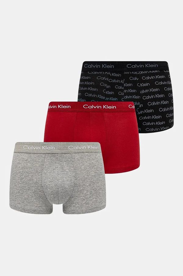 Calvin Klein Underwear Boksarice Calvin Klein Underwear 3-pack moške, rdeča barva, 000NB3055A