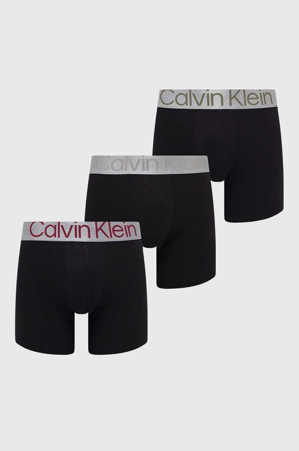 Calvin Klein Underwear Boksarice Calvin Klein Underwear 3-pack moški, črna barva