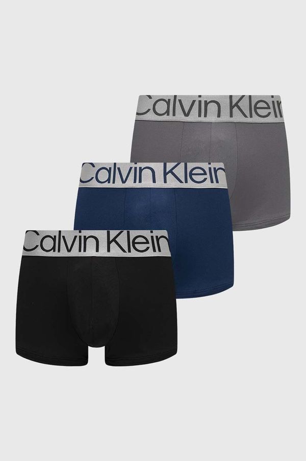 Calvin Klein Underwear Boksarice Calvin Klein Underwear 3-pack moški, mornarsko modra barva