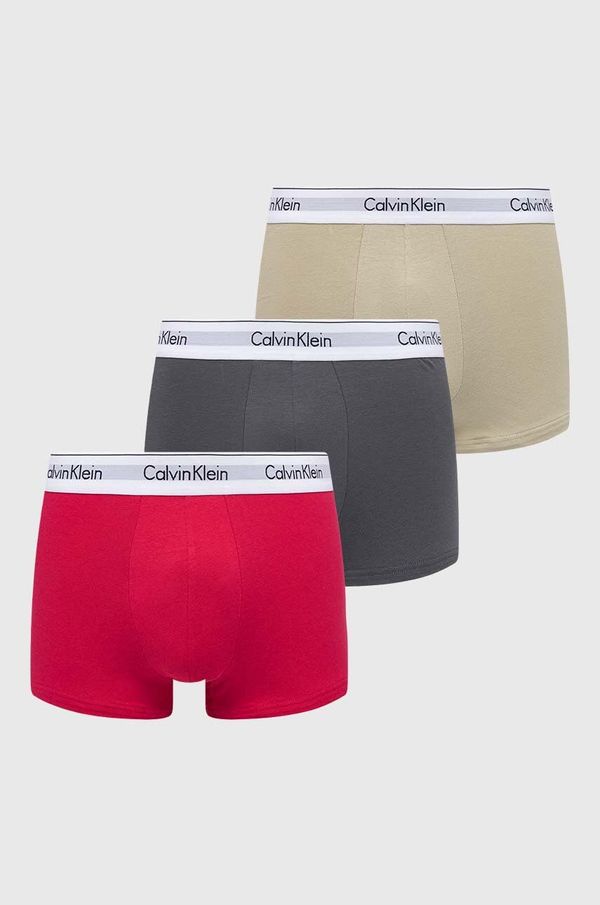 Calvin Klein Underwear Boksarice Calvin Klein Underwear 3-pack moški, rdeča barva