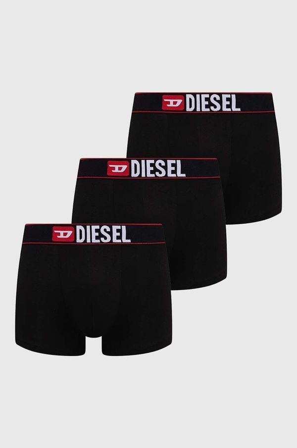 Diesel Boksarice Diesel 3-pack moški, črna barva