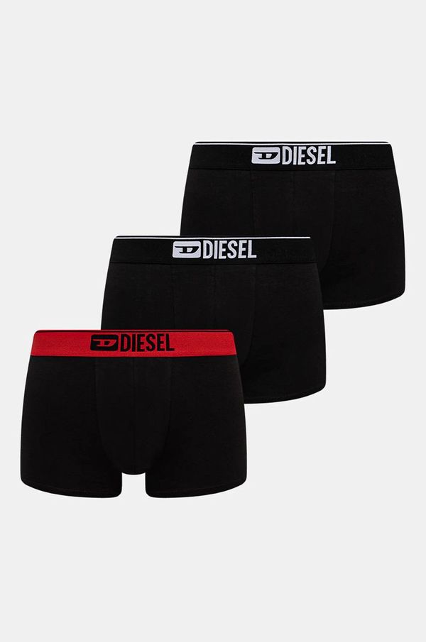 Diesel Boksarice Diesel DAMIEN-GFT-3PACK BOXER-SHORTS 3-pack moške, črna barva, A17805.0GDAC